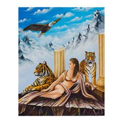 Eugene Poliarush, "Queen Erica" Original Oil on Canvas; Hand Signed and with COA