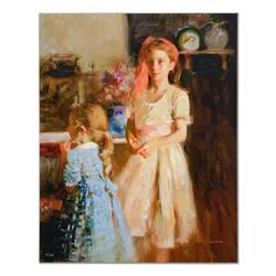 Pino (1939-2010), "Best Friends" Artist Embellished Limited Edition on Canvas (3