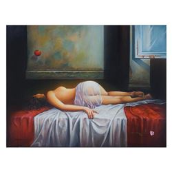 Igor Semeko, "Before i Leave" Hand Signed Limited Edition Giclee on Canvas with