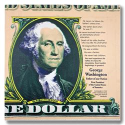 Steve Kaufman (1960-2010), "George Washington, Father of Our Nation" Hand Signed