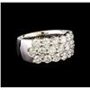 Image 1 : 14KT White Gold 2.98 ctw Diamond Ring