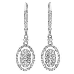 14k Gold 0.75CTW Diamond Earrings, (SI2-SI3/H-I)