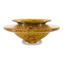 "Large Ikebana Flower Bowl" Hand-Blown Glass Bowl, Hand Signed by GartnerBlade G