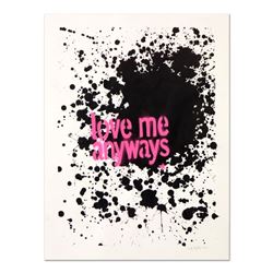 Padhia Avocado, "Love Me Anyways" Hand Painted Unique Variation Silkscreen, Numb