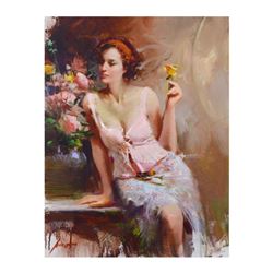 Pino (1939-2010), "Sweet Scent" Limited Edition Artist-Embellished Giclee on Can
