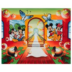 Alexander Astahov, "White Carpet" Hand Signed Original Oil on Canvas; COA