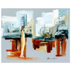 Adriana Naveh, Original Painting on Acrylic Panel, Hand Signed with Letter of Au