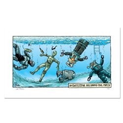 Bizarro! "Pool Party" Numbered Limited Edition Hand Signed by creator Dan Piraro