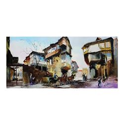 Shalva Phachoshvili, "Morning" Hand Signed Original Oil on Canvas; COA