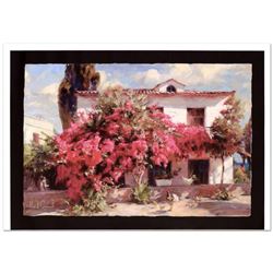 "Summer in the Country" Limited Edition Hand Embellished Giclee on Canvas by Mik