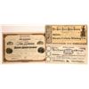 Image 1 : Plumas & Sierra Counties Mining Stock Certificate Trio  [113966]