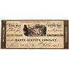 Image 1 : Maine Sienite Company Mining Stock, Rare and Early, 1836  [129486]