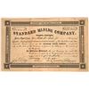 Image 1 : Standard Mining Company Stock Certificate  [127163]