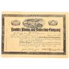 Image 1 : Boulder Mining & Reduction Co. Stock Issued to Montana Governor  [129596]