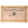 Image 1 : Vose Mining Company Stock Certificate  [127172]