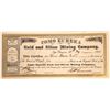 Image 1 : Como Eureka Gold & Silver Mining Co. Stock Certificate  [113977]