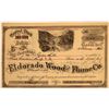 Image 1 : Eldorado Wood and Flume Co. Stock   [129816]