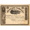 Image 1 : Ross Oil Company Stock Certificate, Pennsylvania, 1865  [128876]
