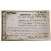Image 1 : Early Pennsylvania Road Company Stock Certificate  [127389]