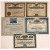 Image 1 : Group of Five Shipping Stocks  [129505]