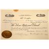 Image 1 : Reno National Bank Stock Signed by George Wingfield  [107909]