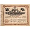 Image 1 : M.K. Goetz Brewing Company Stock #2, Issued to William Goetz, Rare  [118538]