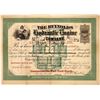 Image 1 : Hydraulic Engine Company 1870 Stock Certificate  [127424]