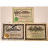 Image 1 : Red Lodge, Montana Stock Certificate Trio  [127579]