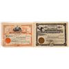 Image 1 : Montana Timber Stock Certificate Pair incl. #1  [129584]
