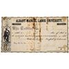 Image 1 : Albany Manual Labor University Stock Certificate  [129785]