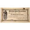 Image 1 : 1872 Stock Certificate Wild Cat Falls Association  [127411]
