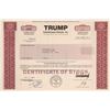 Image 1 : Trump Entertainment Resorts, Inc. Certificate With Facsimile Trump Signature, 2009  [129497]