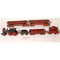 Cast Iron Locomotive, Tender, and 4 Cars  [133024]