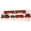 Image 1 : Cast Iron Locomotive, Tender, and 4 Cars  [133024]