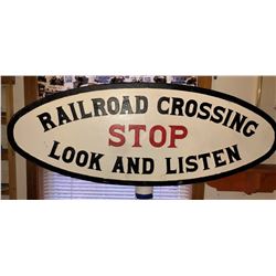 Pennsylvania RR Cast Iron RR Crossing Sign  [133382]