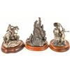 Image 2 : American Indian Family Pewter Sculptures (3)  [131136]