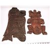 Image 1 : Pacific Northwest  Hand Carved Cedarwood Figures, Signed Lot of 2  [131384]