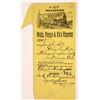 Image 1 : Wells Fargo & Co's Express Envelope Columbia  1886  [127919]