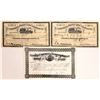 Image 1 : California Railroad Stock Certificate Trio  [113990]