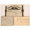Image 1 : Early Stock Certificates  [128299]