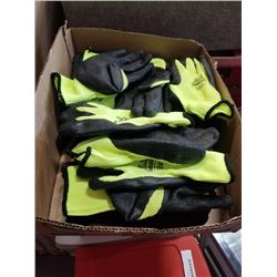 BOX OF NEW RUBBERIZED PALM GLOVES