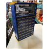 Image 1 : BLUE METAL ORGANIZER WITH HARDWARE - 43 DRAWERS