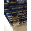 Image 2 : BLUE METAL ORGANIZER WITH HARDWARE - 43 DRAWERS