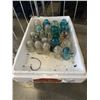 Image 1 : TRAY OF VINTAGE GLASS INSULATORS
