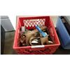 Image 1 : Crate of casters and straps