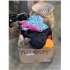 Image 1 : 2 BOXES OF KIDS WINTER GEAR, COATS, BOOTS AND COAT HANGERS