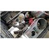 Image 8 : Lot of Harley parts Chrome oil tank, drag bars, bullet signal lights, shovel head fenders, muffler p