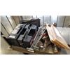 Image 1 : 2 CASES TIRE CHAINS, PAPER SHREDDER, DRILL POWERED SAWS AND SKI BOOT HOLDERS, FISH CLEANING TRAYS