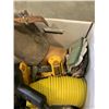Image 2 : DEWALT CORDLESS DRILL, BALCK AND DECKER HEAT GUN, LEATHER KNEE PADS AND WORK GLOVES