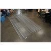 Image 1 : 3 PIECES WIRE GRID WALL AND WIRE METAL SHELF